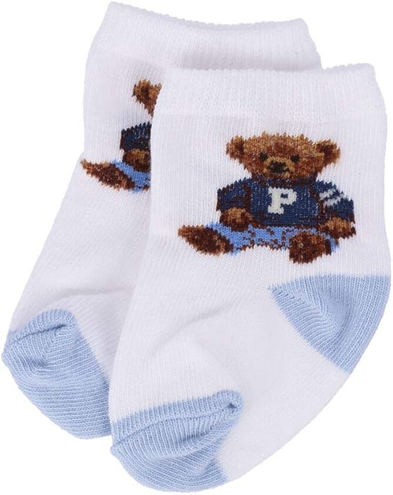 Amazon Co Jp Polo Ralph Lauren ポロ ラルフ ローレン ベビー靴下 Layette Boy Polo Bear Teddy Bls サイズ 0 6m カラー White 並行輸入品 服 ファッション小物