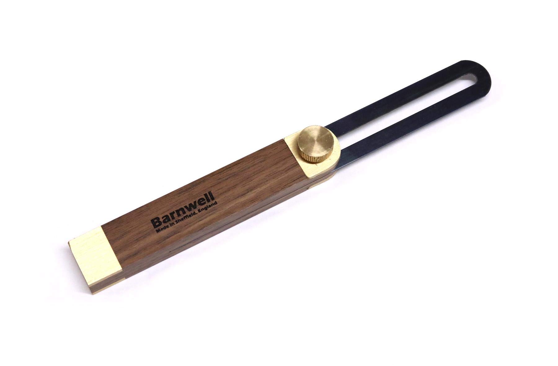 Barnwell Walnut Sliding Bevel 9" (225mm) with Brass Thumbscrew Lock Made in Sheffield