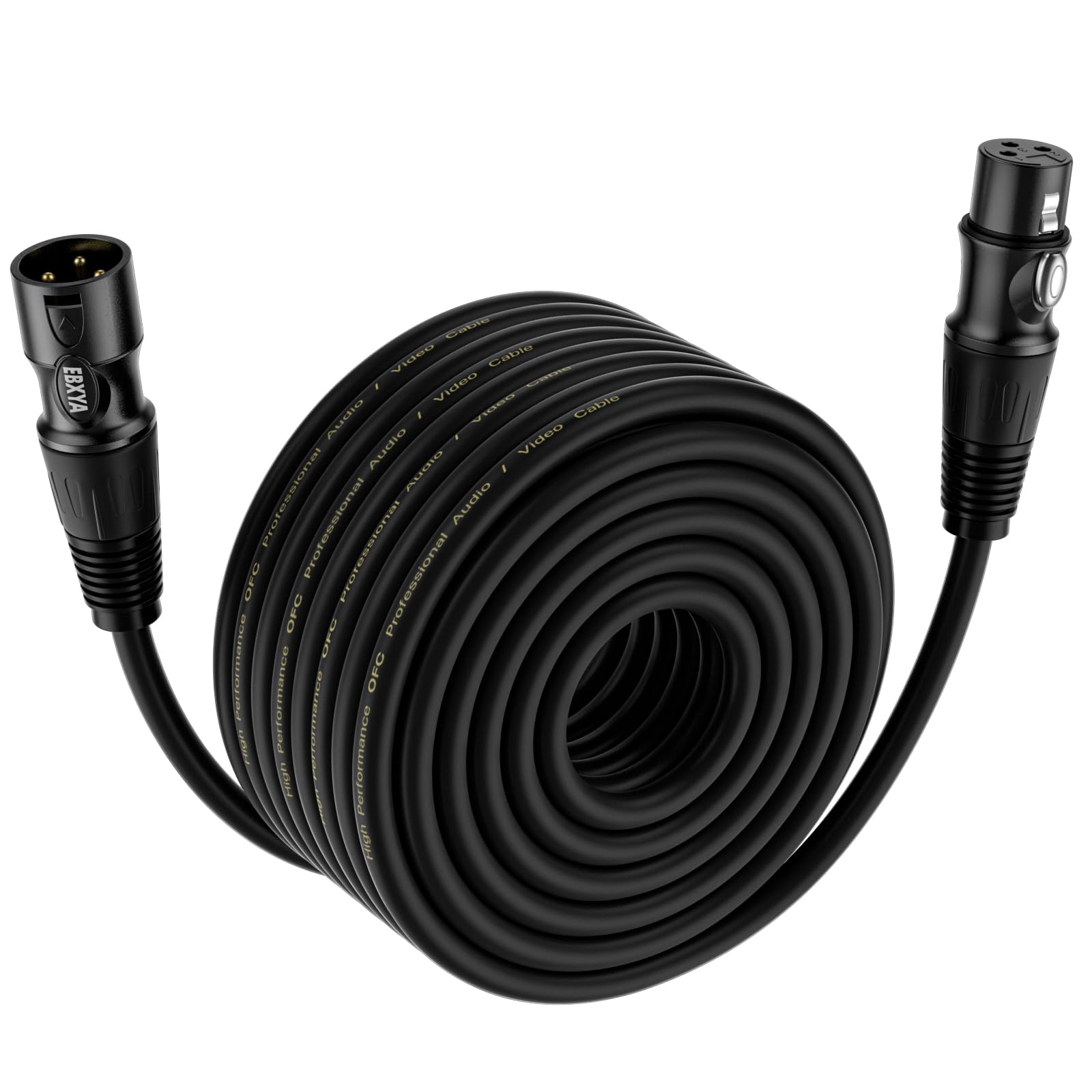 EBXYA 30M XLR Male to Female Mic Cable - Balanced 3-Pin XLR, DMX Patch Cable โ image 1