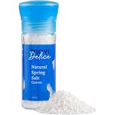 MAYİ Ancient Natural Spring Salt Coarse Grain Grinder 3.8 oz - Hand-Harvested, Kosher, Microplastic-Free, Mineral-Rich, Chemical-Free, Non-GMO,Unrefined Salt for Cooking, Grilling, Baking, Canning &amp; Pickling, Low Sodium Diets