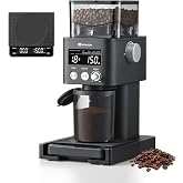 MOKKOM Electric Conical Burr Coffee Grinder with Removable Coffee Scale | Anti-static Coffee Bean Grinder, 31 Grind Settings and Precision Timer for Espresso Pour Over, French Press