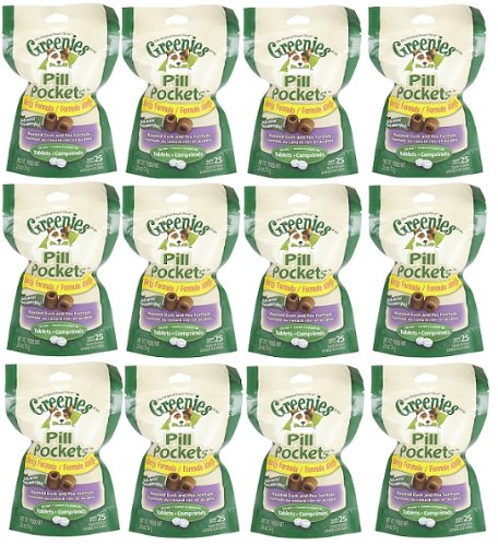 Low Allergen Dog Pill Pockets Duck & Pea Tablets 1.95 lb (12x2.6ozbag)