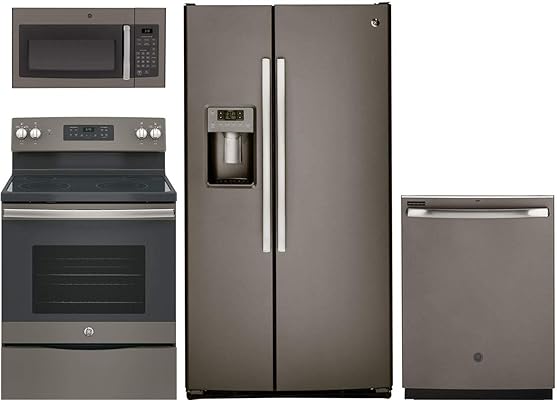 GE 4-Piece Kitchen Package (Fridge, Range, Microwave, Dishwasher)