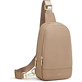 Kattee Sling Bag for Women Crossbody, Soft Leather Fanny Packs for Women, Small Crossbody Chest Bag with RFID Blocking