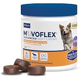 MOVOFLEX Advanced Soft Chews Hip and Joint Support Supplement for Medium Dogs - 60 Count by Virbac