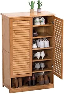 LXDDP Armario Zapatos 6 Niveles Estante Almacenamiento Zapatos Madera