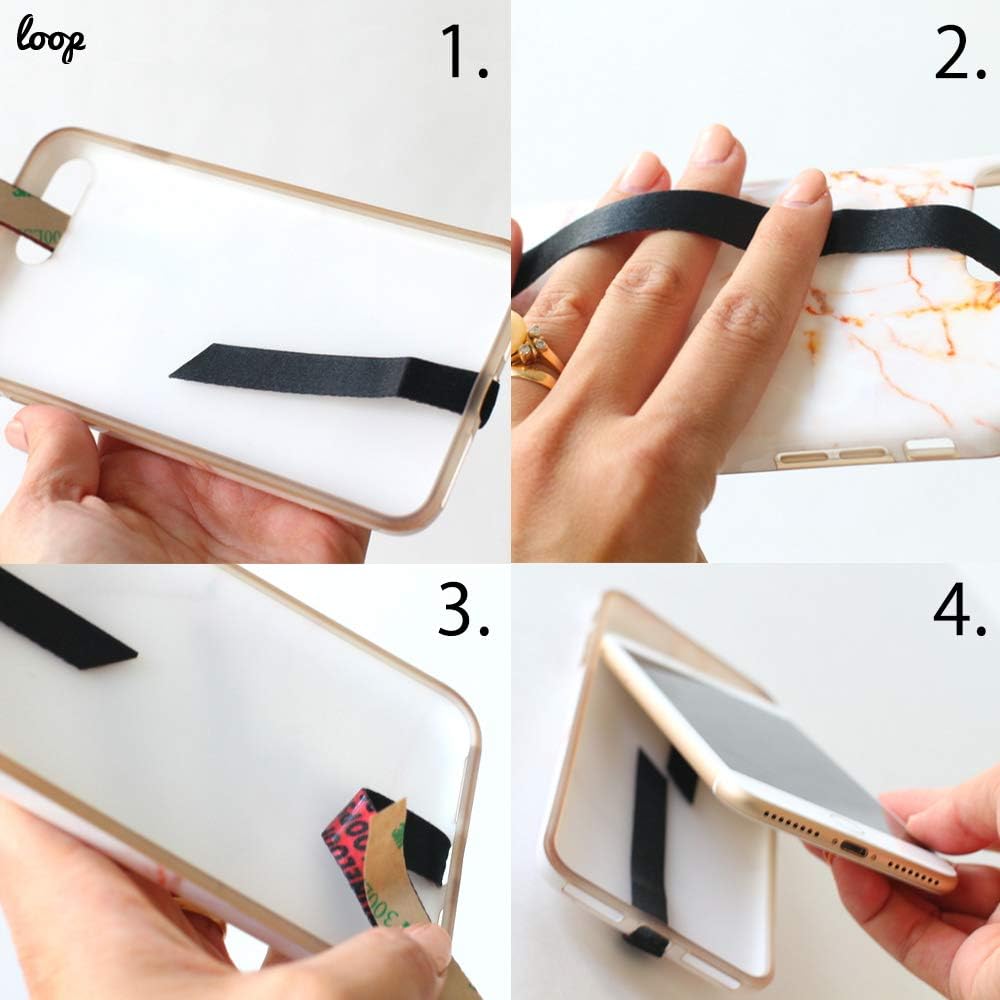 Phone Loops Phone Grip Finger Strap Accessory for Mobile Cell Phone (Retro) - Image 3