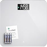Greater Goods AccuCheck Digital Bathroom Scale for Body Weight (Pearl Gray) | Accurate Weight Scale with Double-Check Tech, Large High-Contrast Backlit Display, 400lb Capacity, Easy to Read, Auto-Step On