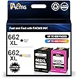 662XL Ink Cartridges Black and Color Combo Pack Replacement for HP 662 662XL CZ105AL CZ106AL for Deskjet Ink Advantage 2545 2546 2645 2646 3515 3516 Printer (2 Pack)