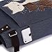 Kaukko Women's Handbags Purses Canvas Shoulder Bags with Cute Kitty Cats Design for Girls