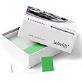 Labvida 144pcs of Pre-Cleaned Green Color Frosted Microscope Slide, Dim.75mmx25mm, Super Grade Glass, Ground Edges, 45° Safety Corners, LVQ034G2