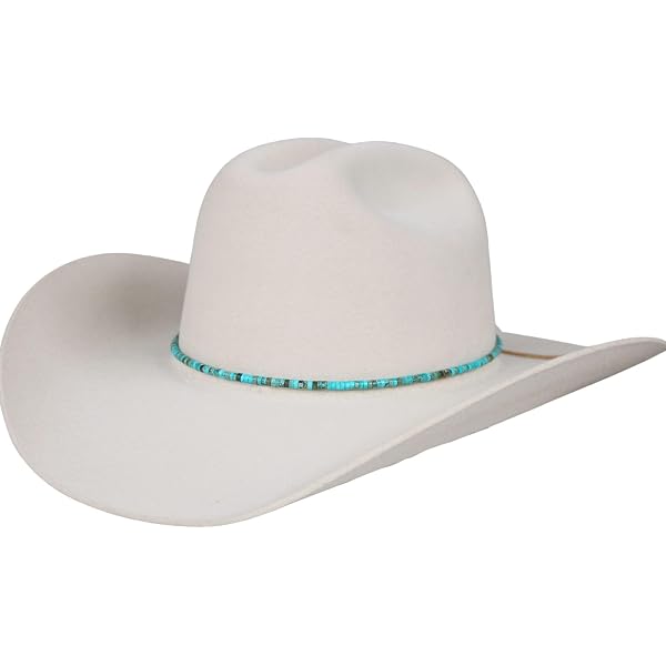 6592 Hat Band Blue Turquoise Gemstone Hat Accessory Adjustable Hatband One Amazon.com: BOOT JEWELRY SHOP Hat Band Blue Turquoise  main image 2