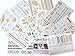 10 Sheets Modern Boho Metallic Tattoos Flash Gold/Silver Ultimate Collection
