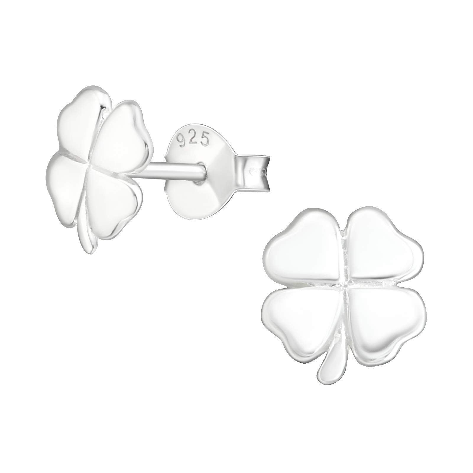 925 Sterling Silver Women 925 Sterling Silver Clover Stud Earrings for Women & Girls – Everyday Jewellery Gift Boxed