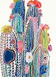 DIY 5D Diamond Painting by Numbers Kits, Cactus Colorful, Cacti Flowers, Full Drill Rhinestones Paint with Diamonds Crystal Diamond Art (Cactus)