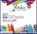 Premium Oil Pastels 60 Assorted Colors Non Toxic, Smooth Blending Texture, Ideal For All Artist Levels Includes Pastel Holder Sharpener.