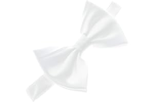My Lello Classic Pre- Tied Satin Adjustable Bow Tie Solid Formal Tuxedo Style For Baby's, Children & Men