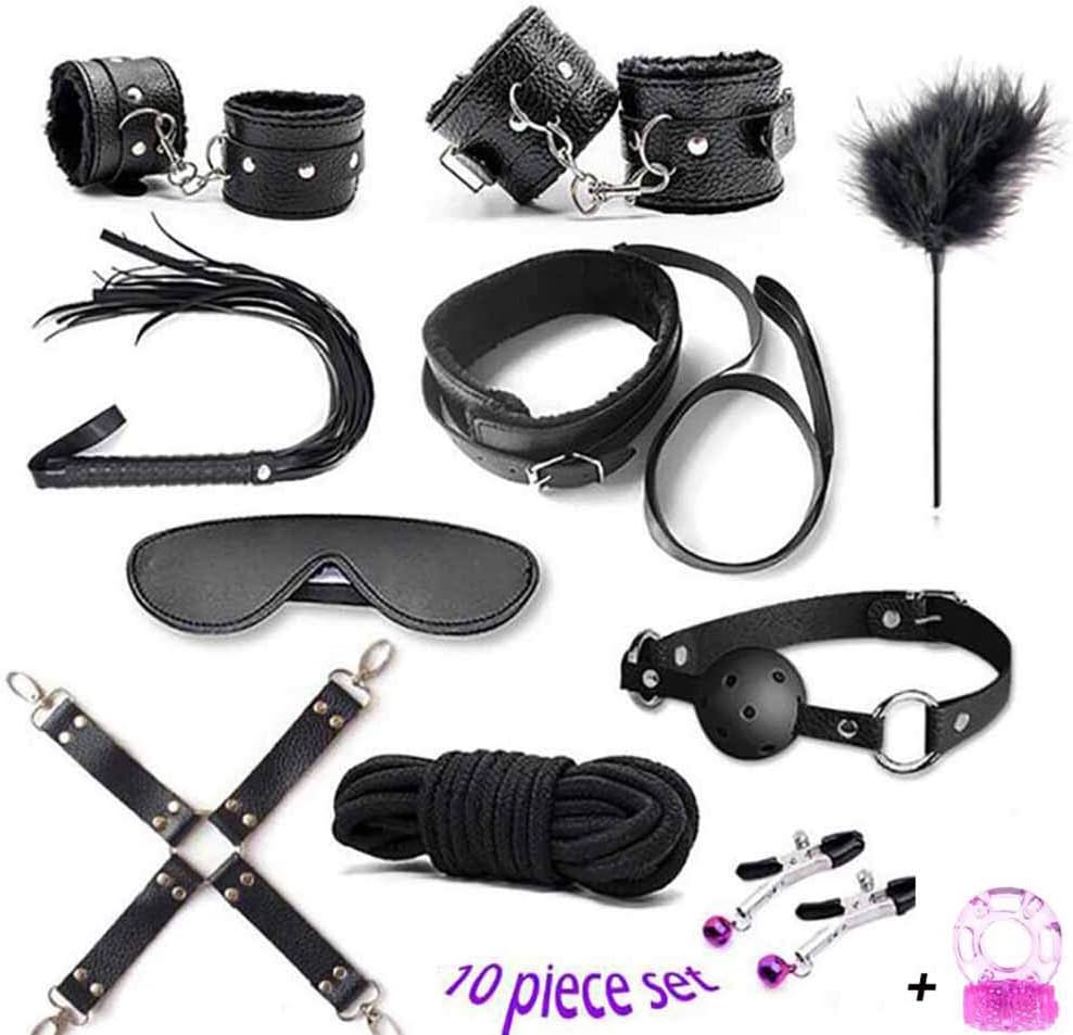 ZHITENG SM Kit Sexy Toy Bundled Toys 10 Piece Set Bundle Binding Toy Mouth Ball for Couple Role Playing Game10piecesset
