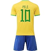 WINKIZIL Vintage Brasil Home #10#9 Retro Football Soccer Adult Jersey Shorts Adult Sizes