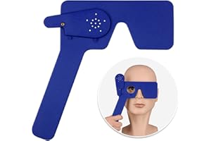 SKILLSSIST Ophthalmic Eye Occluder with 14 Holes for Ophthalmologists, Orthoptists and Optometrists to Eye Exam（Blue）