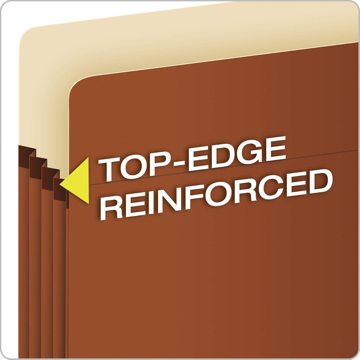Pendaflex Expanding File Pockets, Letter Size, 5.25" Expansion, Reinforced with DuPont Tyvek Material, Letter Size, Redrope, 10 Per Box (1534G-OX) : Expanding File Jackets And Pockets : Office Products