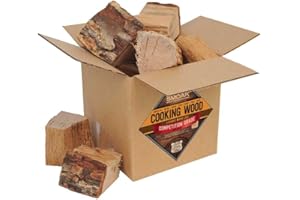 Smoak Firewood’s Cooking Wood Chunks (Competition Grade) USDA Certified for Smoking, Grilling or Barbequing (White Oak 8-10lbs 729 Cubic in.)
