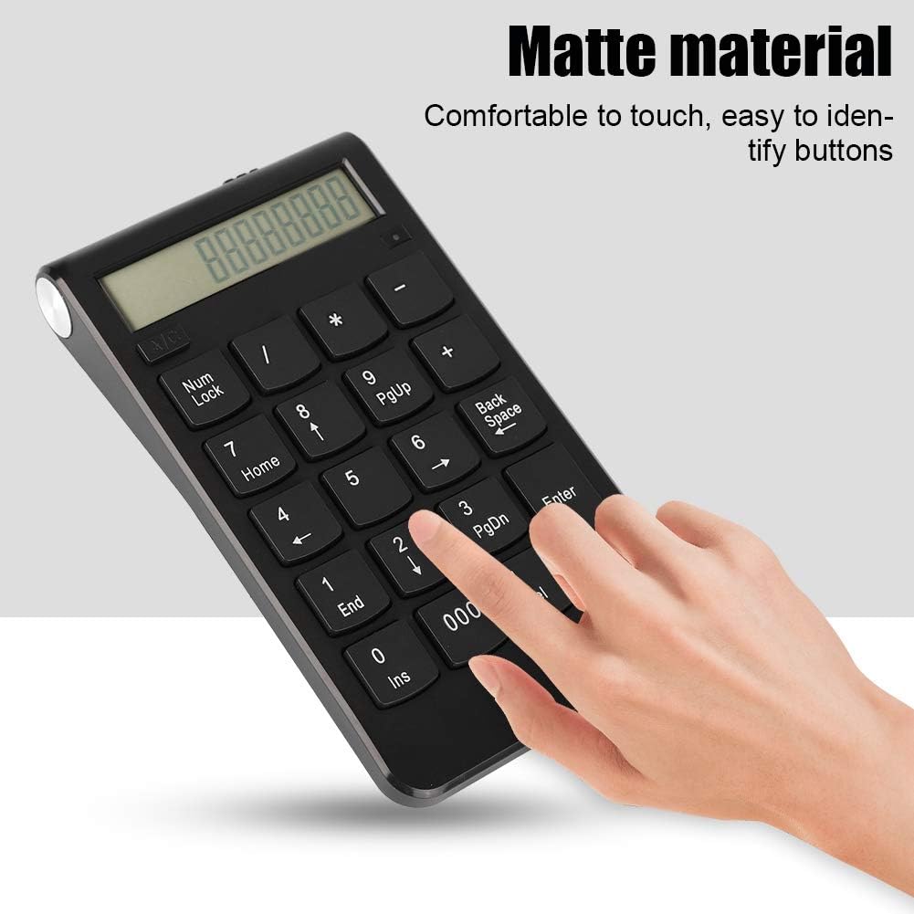 USB Numeric Keypad Mini Number Pad 2.4G Wireless Keypad 29 Keys Number Keyboard with LCD Display for Laptop Desktop PC Pro - Image 3