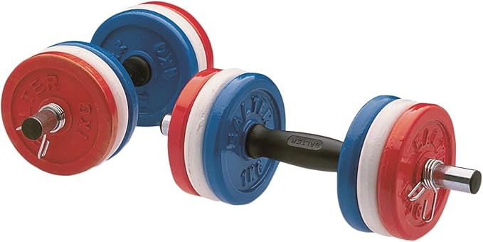 SALTER Mancuernas Junior con 12 Discos De Hierro A202: Amazon.es: Deportes y aire libre