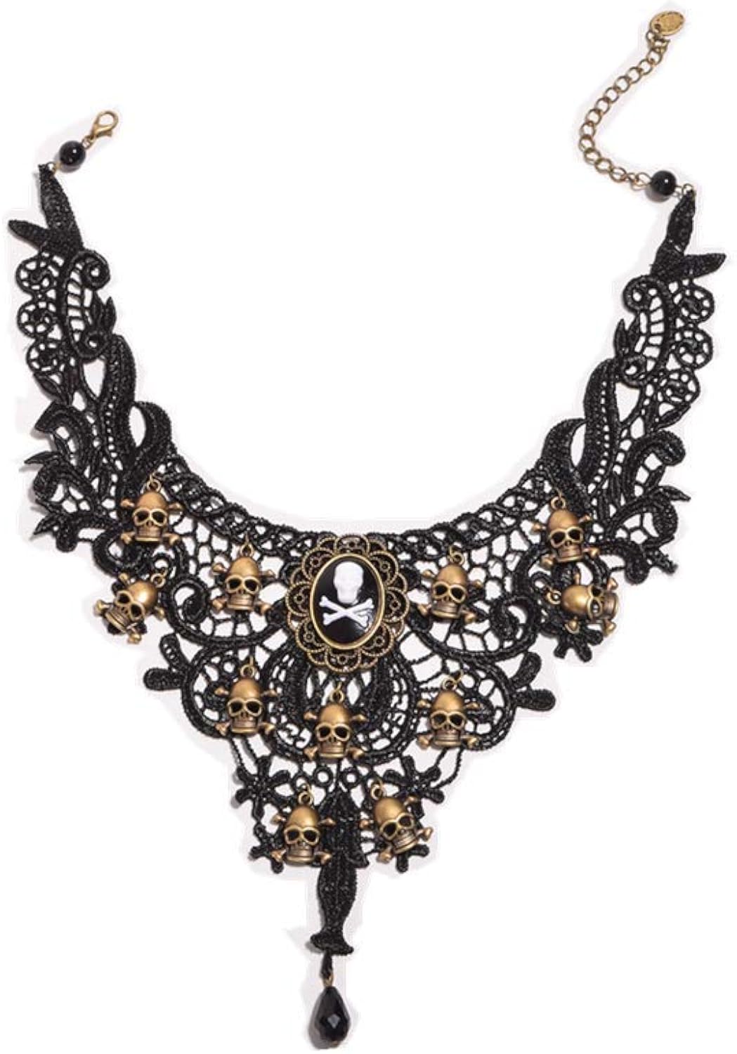 BLESSUME Steampunk Lace Choker Necklace (B)