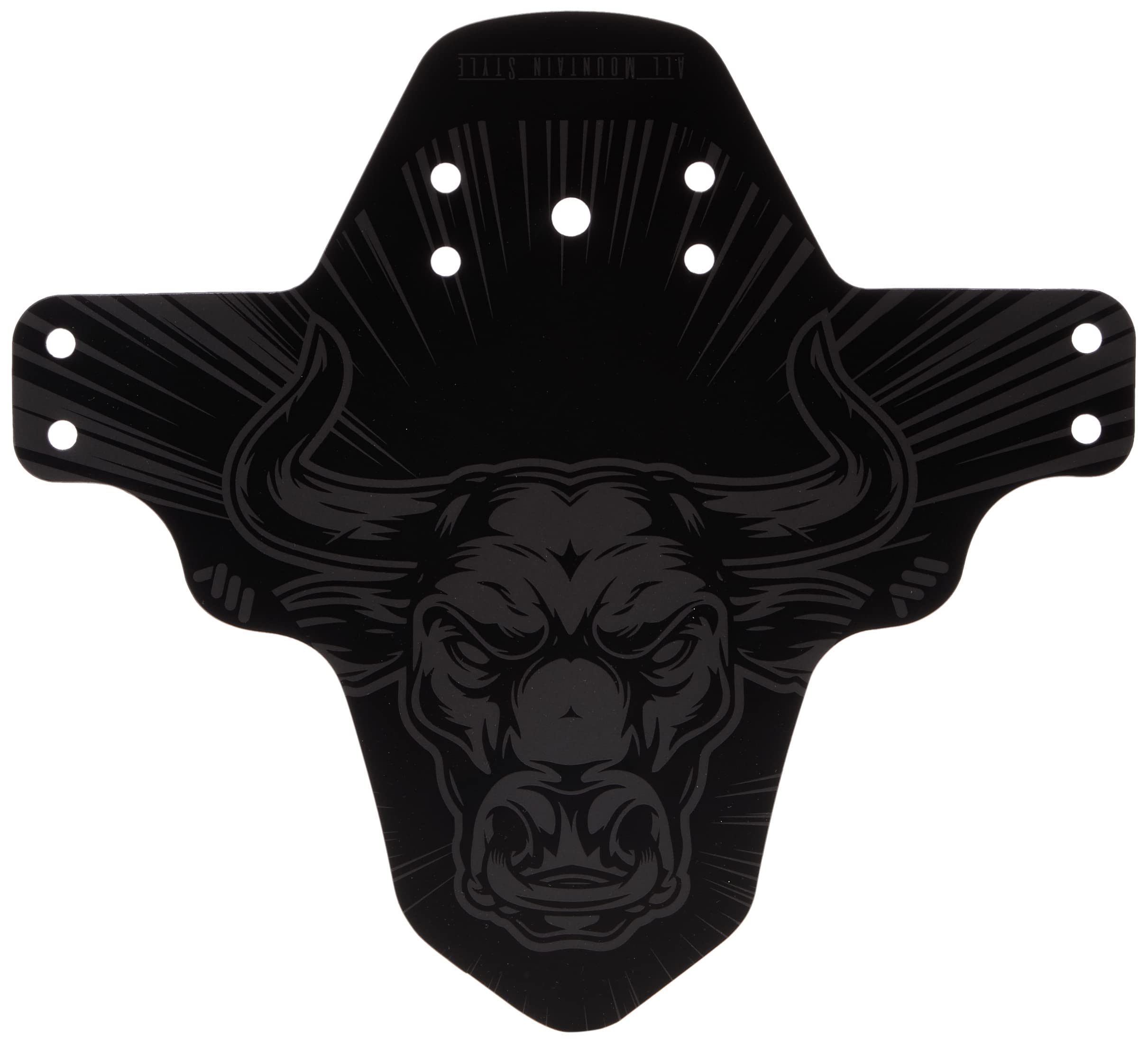 All Mountain Style AMS Front Mudguard – Fits 26’’,27.5’’,29’’, Bull/Grey — image 1