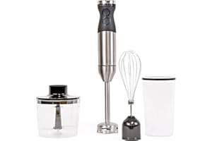 Kenmore Immersion Blender - Handheld Stick Mixer For Kitchen, Food Chopper, Whisk, Smoothie Milkshake Maker, Blend Baby Food,