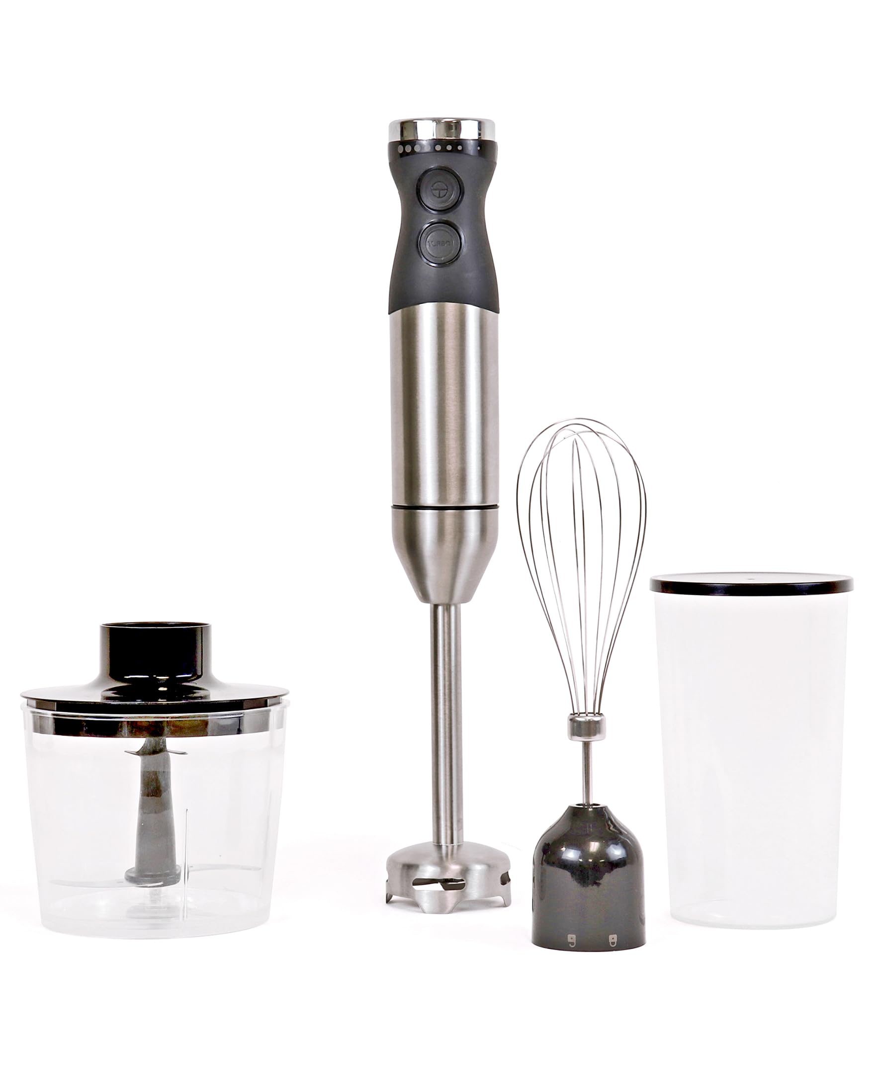Photo 1 of Kenmore Immersion Blender - Handheld Stick Mixer For Kitchen, Food Chopper, Whisk, Smoothie Milkshake Maker, Blend Baby Food, Protein Shake, Puree, Batidora De Inmersión Stainless Steel Blade, Black