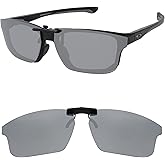 HILEEN Polarized Clip-on Sunglasses for Oakley Crosslink OX8142 56mm for Men Women UV Protection-Silver