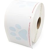 Veterinary Prescription Labels with Paw Print &amp; Warning - 2-1/8" x 2-3/4" | Compatible with Dymo 450 LabelWriters and Earlier Models - &ldquo;Keep Out of Children's Reach&rdquo; - Warning, Caution