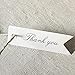 G2PLUS 100 PCS Mini Thank You Gift Tags with String, 2.8'' x 0.8'' White Paper Hang Tags for Art&Craft, Gift Wrapping, Wedding, Bridal Showers, Birthdays, Parties, Christmas