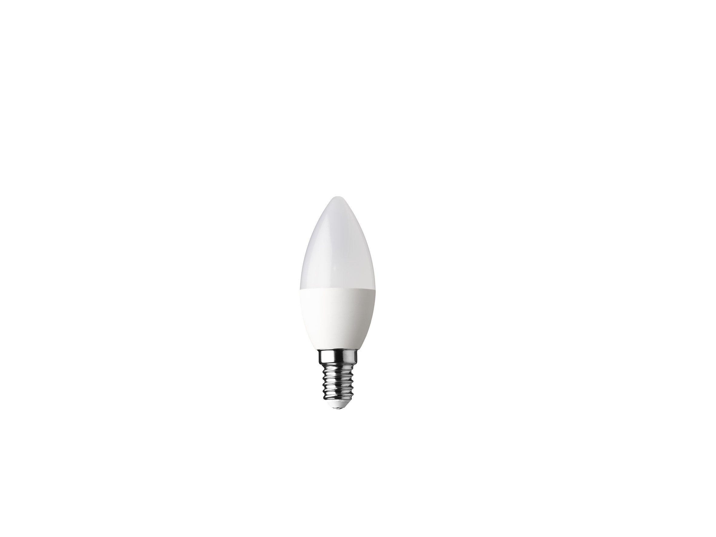 WOFI 5110 A+ LED Bulb, Glass, 5.watts, E14, Frosted Glass, 3.5 x 3.5 x 10 cm.
