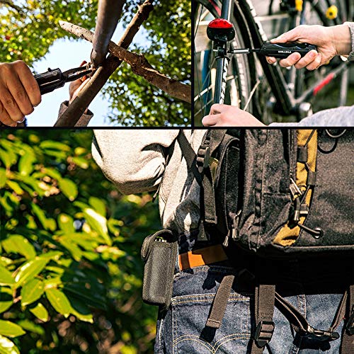 Navaja Multiusos, Herramienta Multiusos Inoxidable 13 en 1, con Alicates Plegables, Destornillador, Abrebotellas para Camping, Bicicleta, Senderismo, Regalo para Hombres