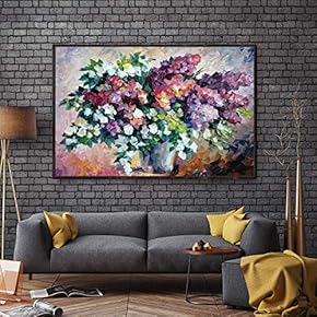 Floating Framed for Living Room Bedroom Bouquet for