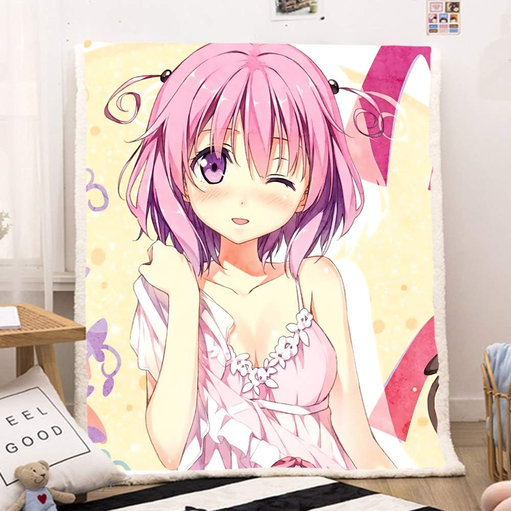 Amazon Com Dgdgd To Love Anime Blanket Quilt Momo Velia Deviluke Blink 3d Printed Soft Flannel Cashmere Plush Fleece Sherpa Throw Blanket Gift For Anime Fans Kids And Adults Furniture Decor