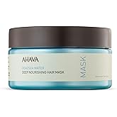 AHAVA Dead Sea Water Deep Nourishing Hair Mask - Rich & Creamy Mask Nourishing & Revitalizing Shine, Cures Daily Scalp & Hair Damage, includes exclusive Osmoter, Jojoba Oil & Argan Oil 7.4 Fl.Oz