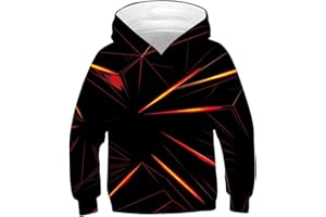 TUONROAD 6-16 Year Boys & Girls 3D Printed Fashion Pullover Sweatshirts Novelty Pattern Hoodies