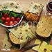 Beeswax Wraps - Set of 5 Resuable Bees Wax Food Wraps, Zero Waste Sustainable Storage for Sandwich, Cheese, Fruit, Bread, Snacks | Eco Friendly Alternative to Plastic Bags, Cling Wrap