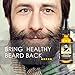 30ml Beard Oil with Comb, TASEYAR Natural Moustache Growing Oil Beard Shaping Tools Fragrance Free Leave in Conditioner with Jojoba Oil for Beard Hair Growth