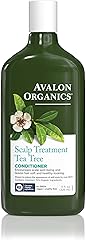 Avalon Organics Scalp Treatment Tea Tree Conditioner, Encourages Scalp Well-Being and Leaves Hair Soft, 11 Fluid Ounces
