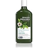 Avalon Organics Scalp Treatment Tea Tree Conditioner, Encourages Scalp Well-Being and Leaves Hair Soft, 11 Fluid Ounces