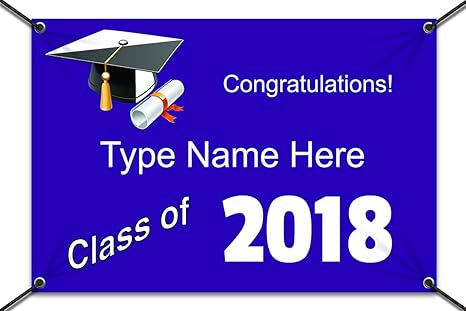 Amazon Com Graduation Banner Purple 3ft X 2 Ft Office Products