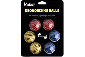 Vlufiee Odor Deodorizer Balls for Sneaker, Fresh Cologne Scent, Essential Oil Sneaker Deodorizer Ball, Small Spaces Odor Eliminator Air Fresheners for Shoes, Gym Bags, Drawers and Locker (Cologne)