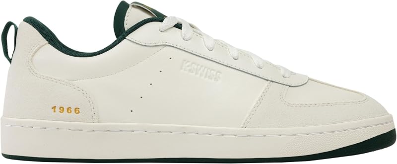 Herren Court Varsity Sneaker, SW/POSYGREEN, 42.5 EU