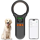 Pet Microchip Scanner Bluetooth, Animal Microchip Tag Reader Scanner, Three Ways to Connect,Upgrade TFT Large Screen, Store 5