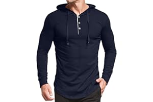 KUYIGO Men's S-5X Short&Long Sleeve Athletic Casual Plus Size Hoodies Sport Sweatshirt Hooded T-Shirts